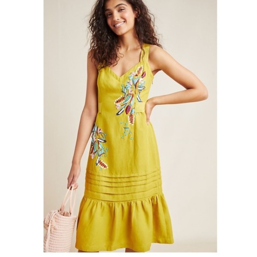 NWT - Anthropologie Maeve Chicory Beaded Dress!
